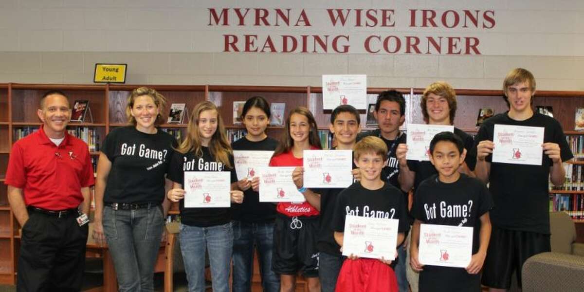 Irons Junior High students were awarded “Student of the Month” with a breakfast recently.