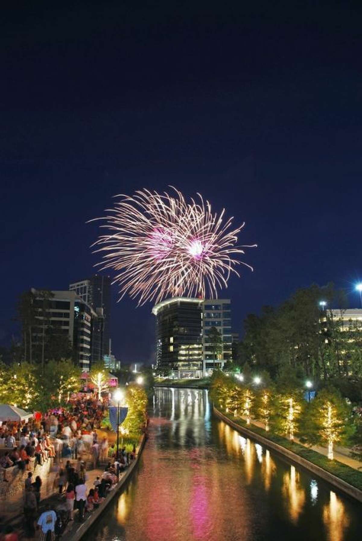The Red, Hot & Blue Festival July 4 culminates with the Fireworks Extraganza, the second-largest show in the greater Houston area.