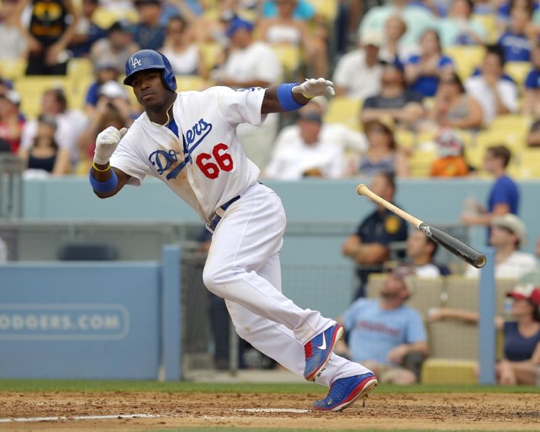 Yasiel Puig's premature celebration doesn't stop him from triple