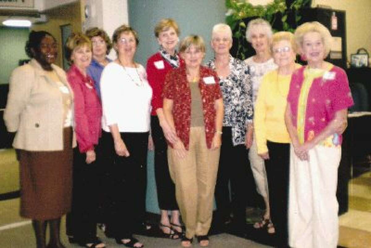 The District VI Texas Retired Teachers Association hosted its fall convention Sept. 24 in Huntsville. Montgomery County Association of Retired School Personnel, the local TRTA unit, attended. Pictured, from left, are Erma Lewis, Carol Mattingly, Kathy Williams, Nita Phythian, Doris Phelps, Cheryl Fullen, Sharon Walters, Pat Voorhees, Nola Boughton and Laurie Devereaux.