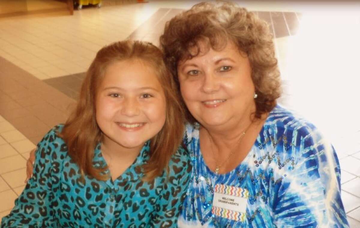 A Cryar student poses for a picture on Grandparent’s Day with her grandmother.
