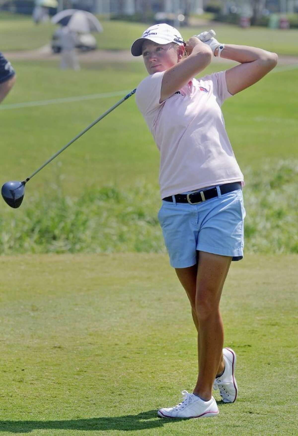 Stacy Lewis of The Woodlands leads the Navistar LPGA Classic after shooting a 7-under 65 on Saturday in Prattville, Ala.