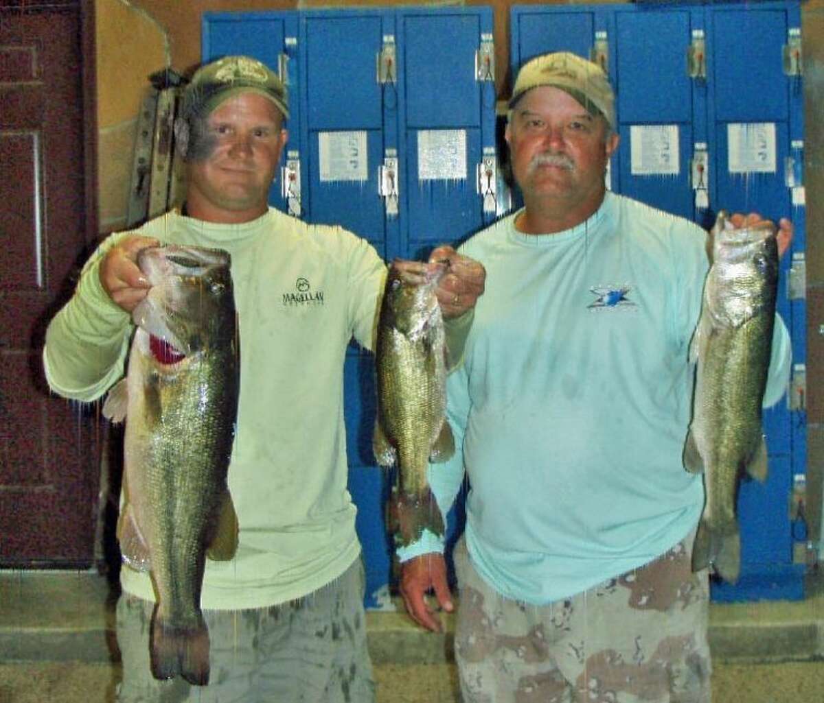 Norman Land and Travis Moore won the Conroe Bass Tuesday Night Tournament on Sept. 10 with a stringer weight of 12.43 pounds.