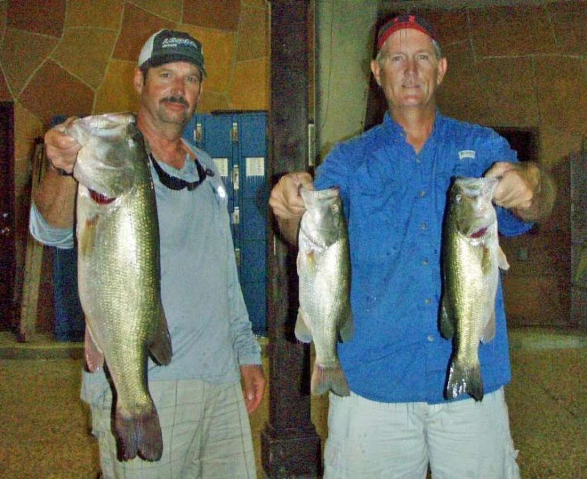 Billy Carnline and Tom Wurst won the Conroe Bass Midnight Madness Tournament on Sept. 14 with a stringer weight of 13.26 pounds.