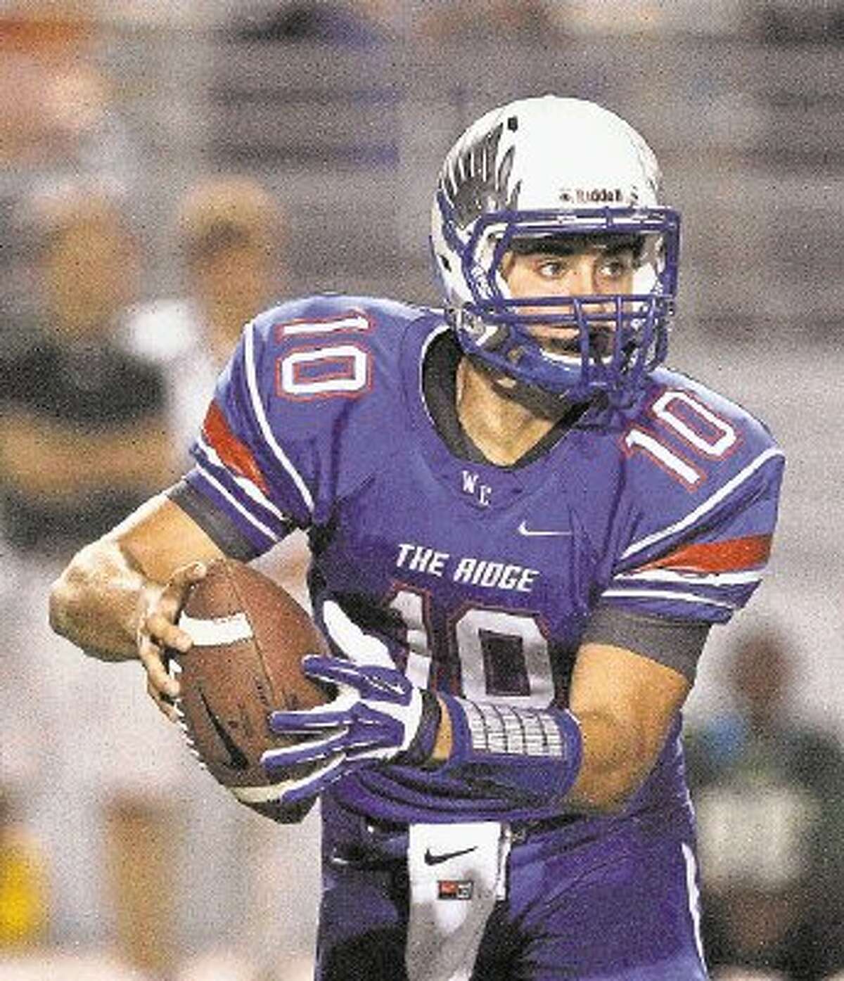 Oak Ridge quarterback Braden Letney won The Courier’s Montgomery County Player of the Week award for Week 7. The sophomore ran for 151 yards and two touchdowns (58 and 69 yards) on six carries and completed 5 of 6 passes for 130 yards and two touchdowns (58 and 25 yards) in a 41-18 victory at Conroe.