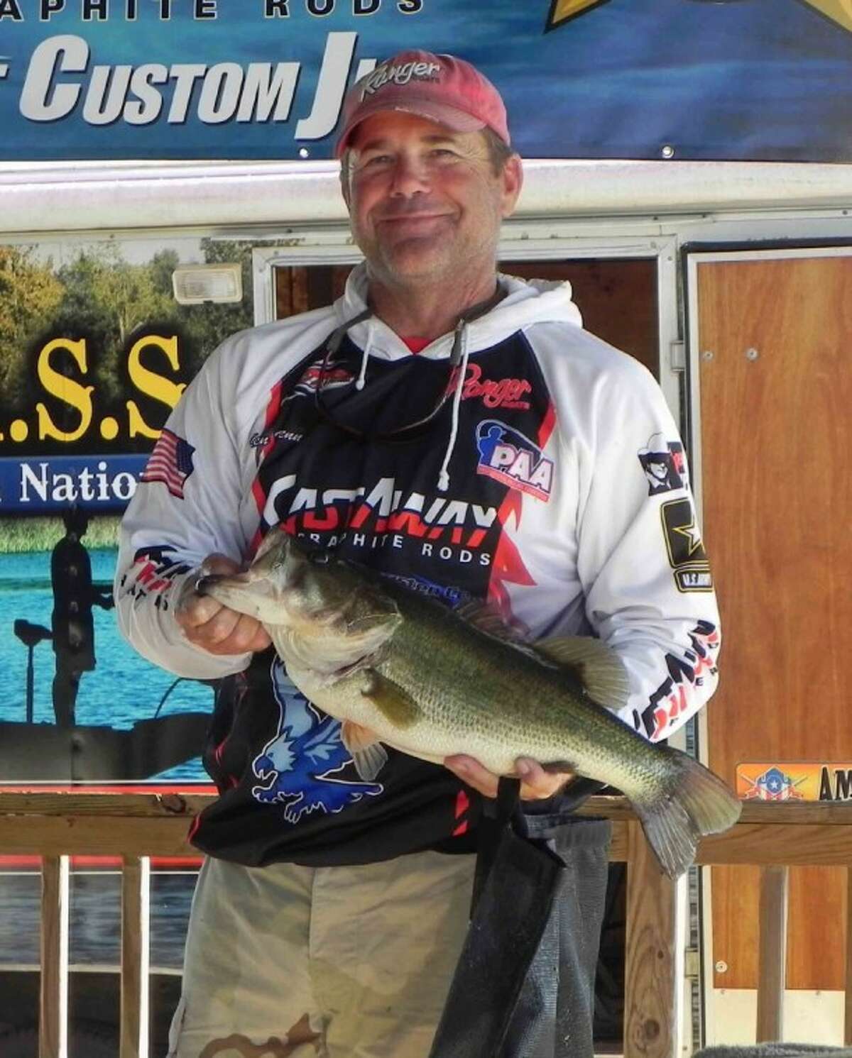 Ken Denney, pictured, and John Watts weighed in the big bass of the Seven Coves Bass Club’s fifth annual Fall Bass Classic. It tipped the scale at 6.41 pounds.