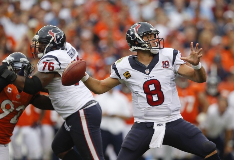 Matt Schaub Got Hit So Hard Part Of His Ear Came Off