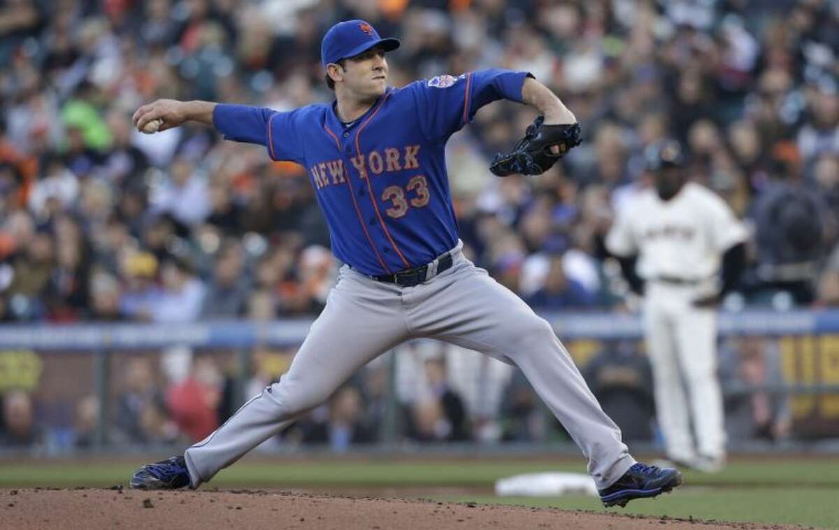 New York Mets pitcher Matt Harvey leads the National League in strikeouts with 147.