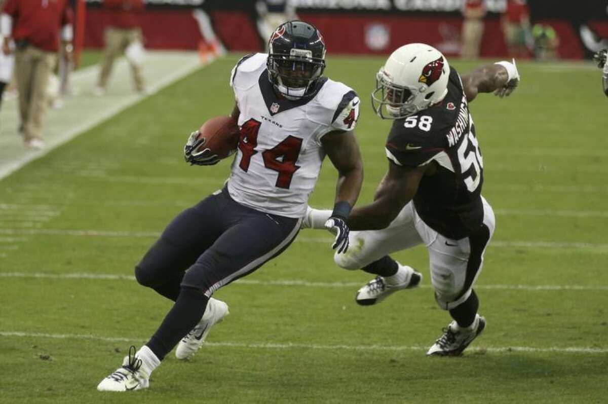 Houston Texans running back Ben Tate broke four ribs on Oct. 20, but he hasn’t missed any time because of the injury.