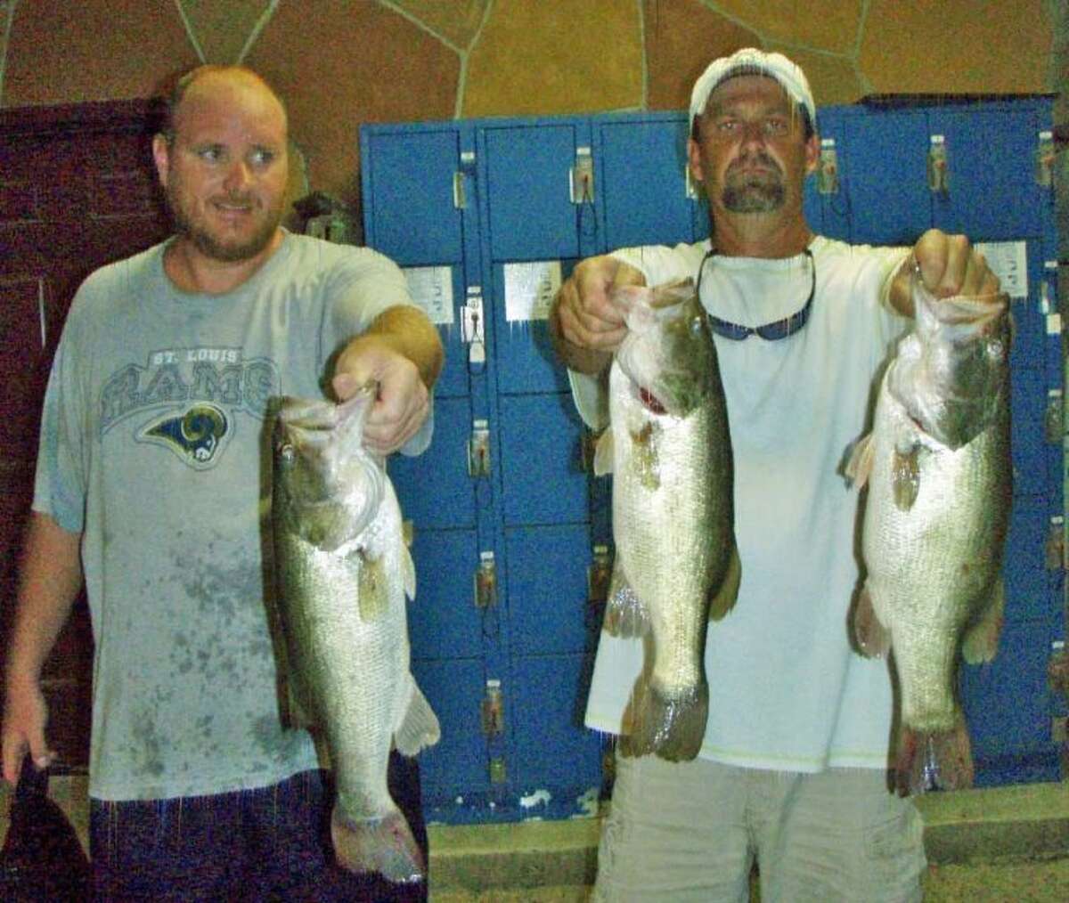 Tommy Dunn and Scott Middleton finished second in the Conroe Bass Tuesday Night Tournament with a stringer weight of 11.27 pounds.