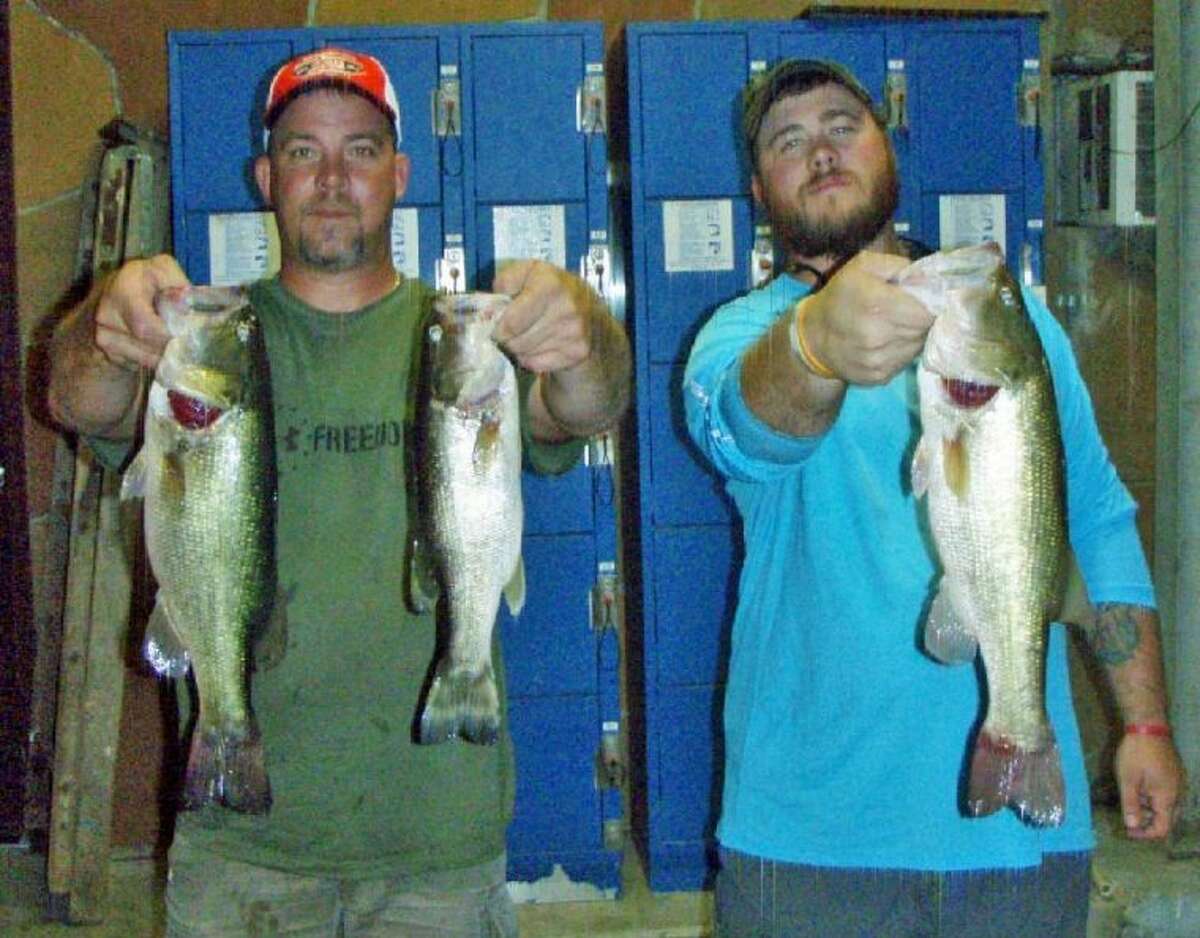 Andrew Faterkowski and Josh Ward finished third in the Conroe Bass Tuesday Night Tournament with a stringer weight of 9.16 pounds.