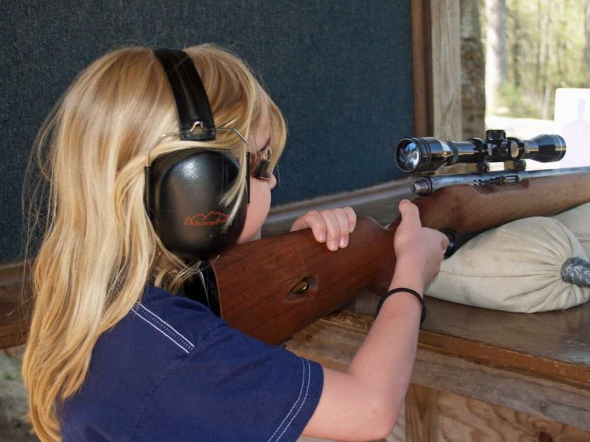 My granddaughter, Megan, started at an early age with a .22 rifle under the strict tutelage of my son.