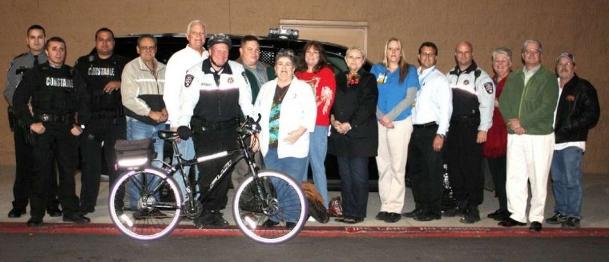 The East Montgomery County Improvement District provided the Precinct 4 Constable’s Office with $10,000 last week to fund holiday bicycle and cruiser patrols in Porter shopping areas.