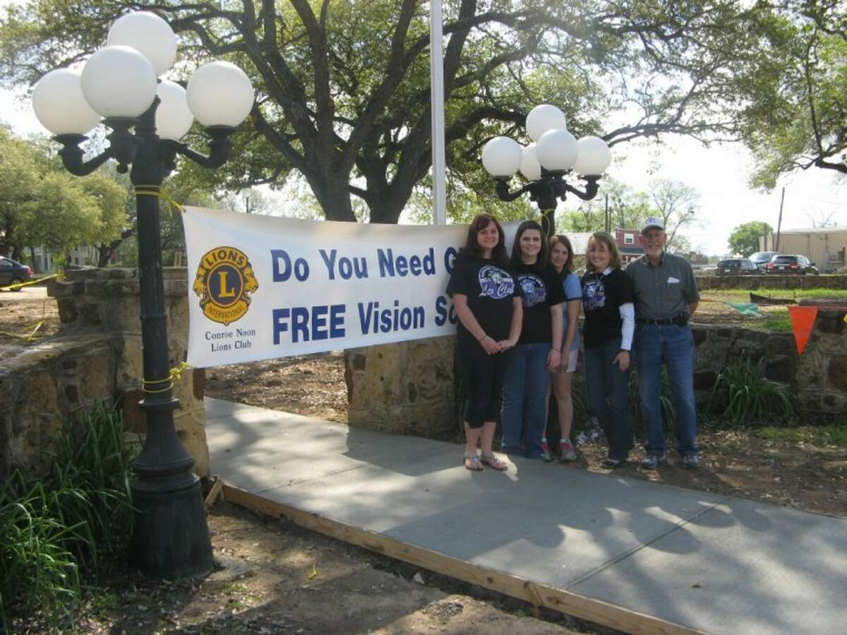 Recently, the Montgomery High School Leo Club had a vision screening as part of its community service. Pictured: (left to right) are Leo Kathryn Williams, Leo Jessica Green, Lion Jennifer Brown, MHS Leo Club Adviser Karen Lonon and Lion Marvin McKenzie.