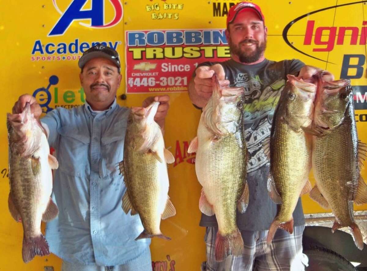 Garrett Pierce and Juan Monroy won the Ignition Bass Open Tournament No. 3 on Dec. 1 with a stringer weighing 24.69 pounds.