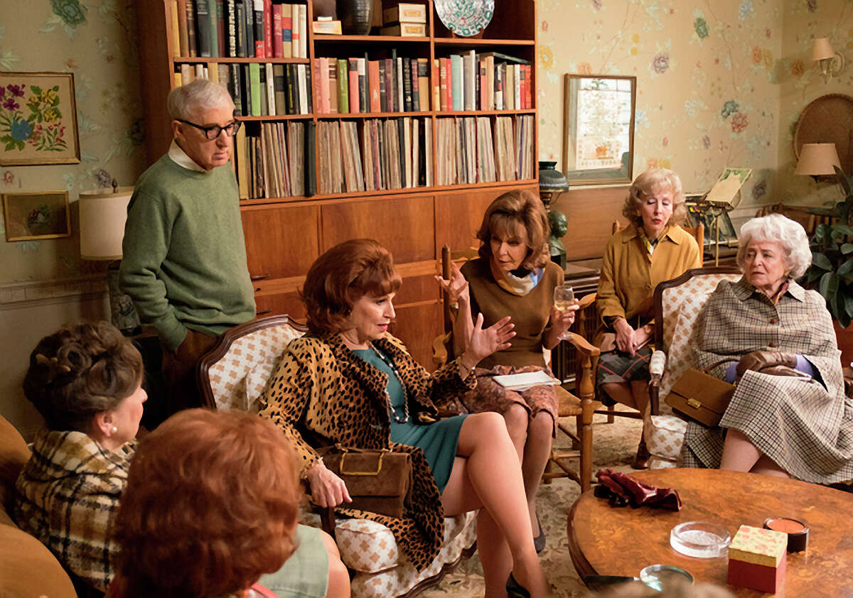 Woody Allen, Joy Behar, Elaine May and Sondra James in “Crisis in Six Scenes,” available to stream on Friday.