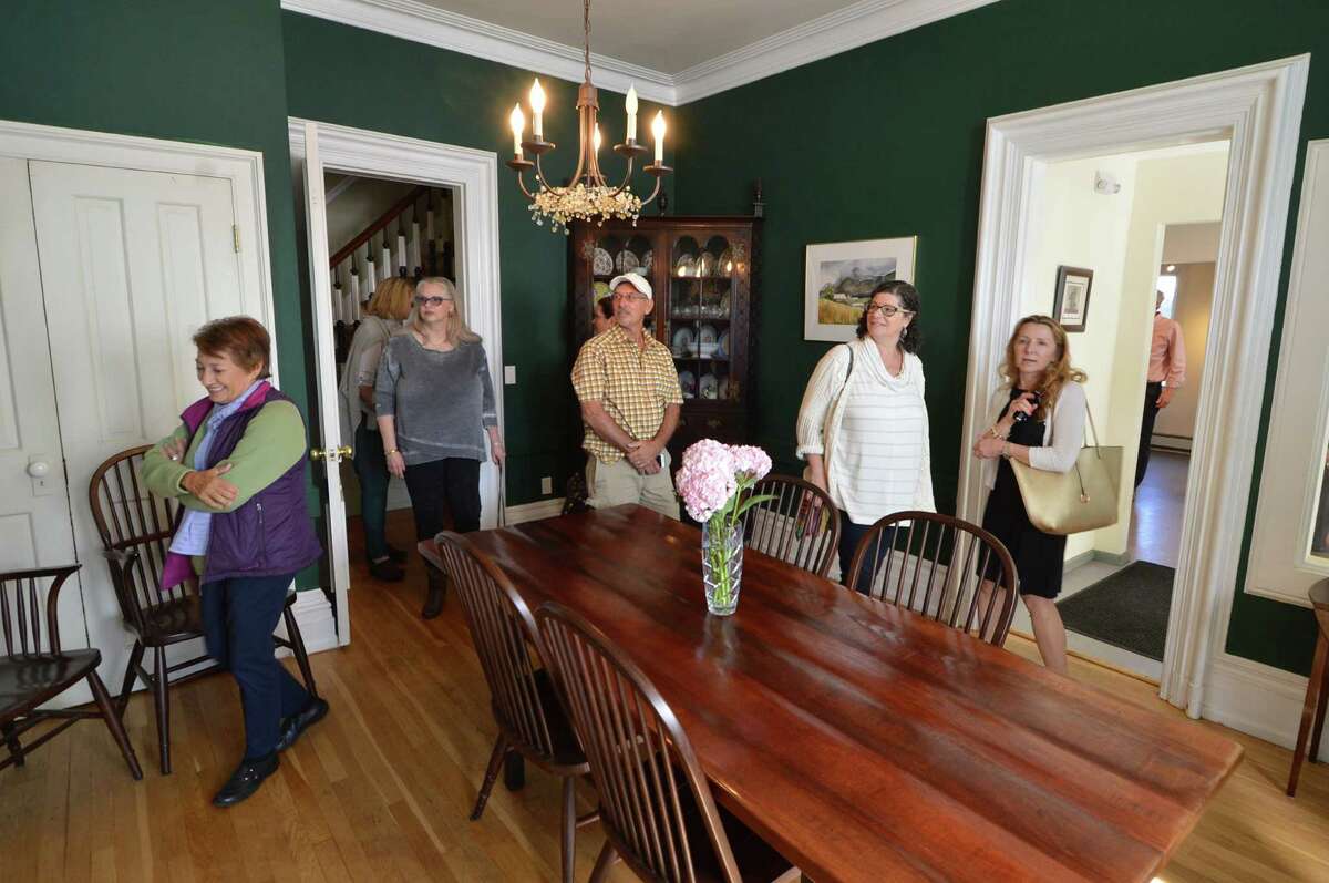 The formal dining room at the Stephen H. Smith house in the Cranbury section was on The Norwalk Preservation Trust tour of the Victorian era. Guests took the tour by luxury bus to other homes and points of interest on Sunday September 25, 2016 in Norwalk Conn.