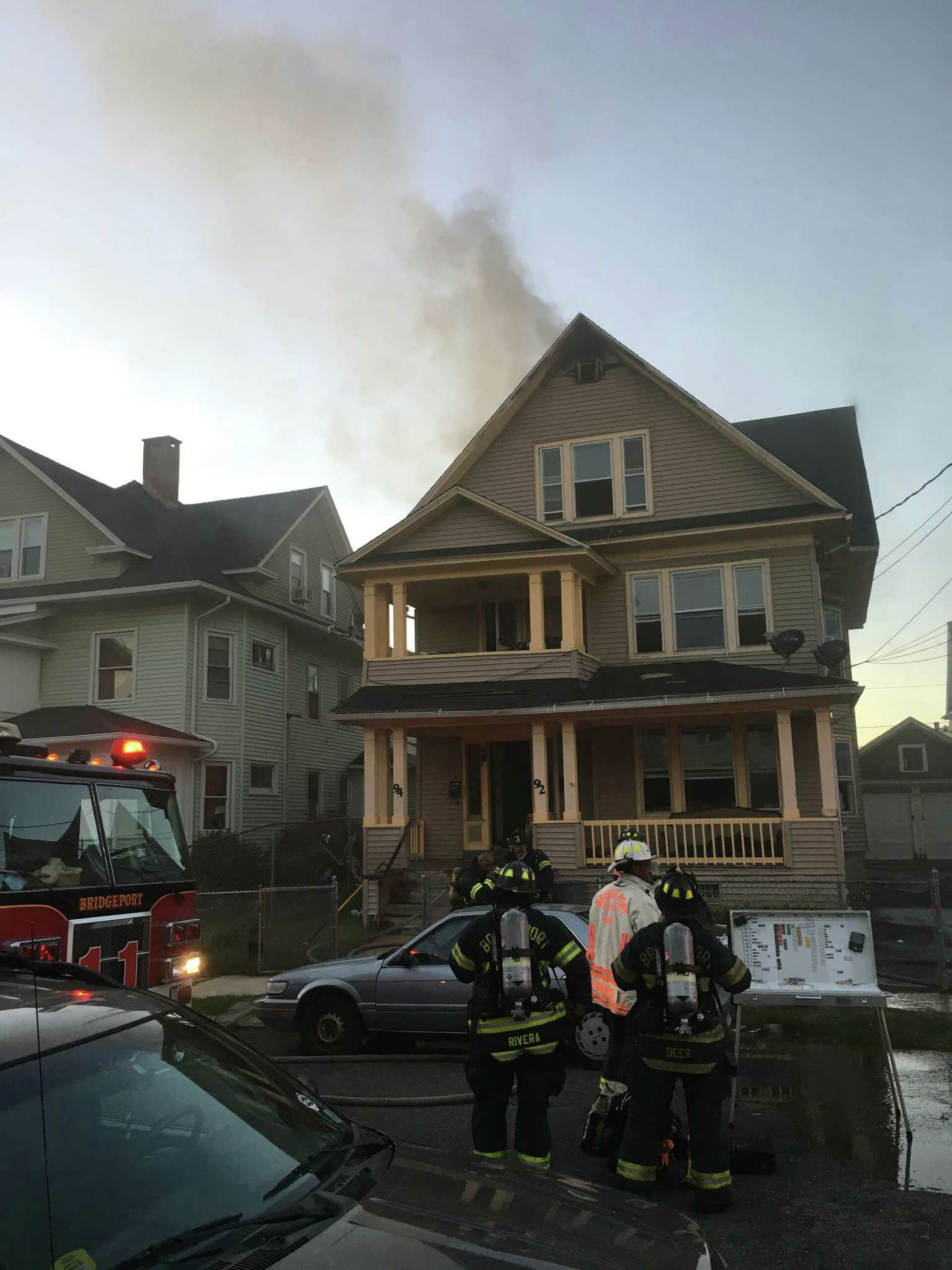 Fire reported for second time in 12 hours at Bridgeport house