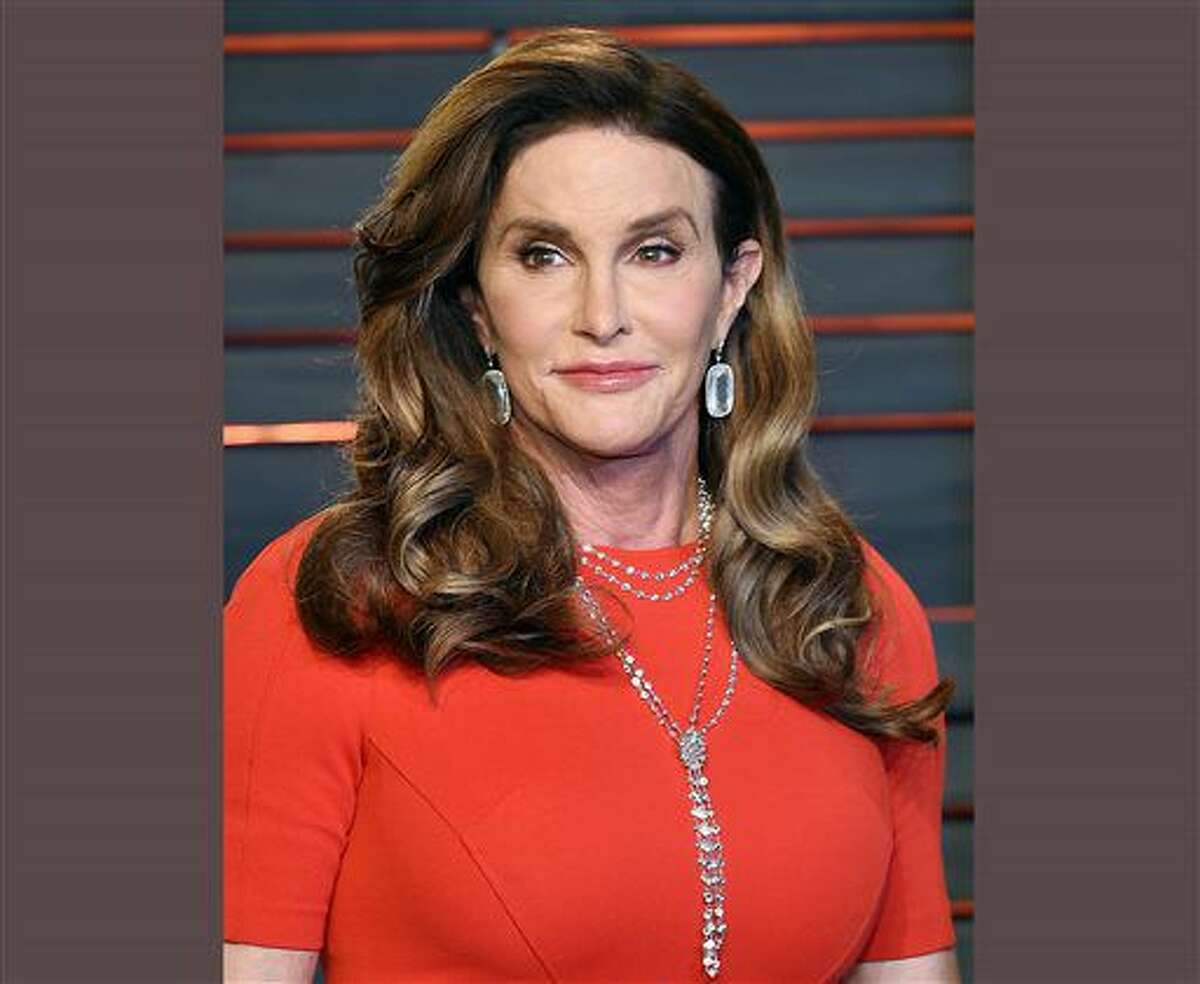 FILE - In this Feb. 28, 2016 file photo, Caitlyn Jenner attends the Vanity Fair Fair Oscar Party in Beverly Hills, Calif. Jenner will mark the 40th anniversary of her gold-medal Olympic win in the decathlon with a cover story in Sports Illustrated. The magazine featuring Jenner on the cover hits newsstands June 8. (Photo by Evan Agostini/Invision/AP, File)