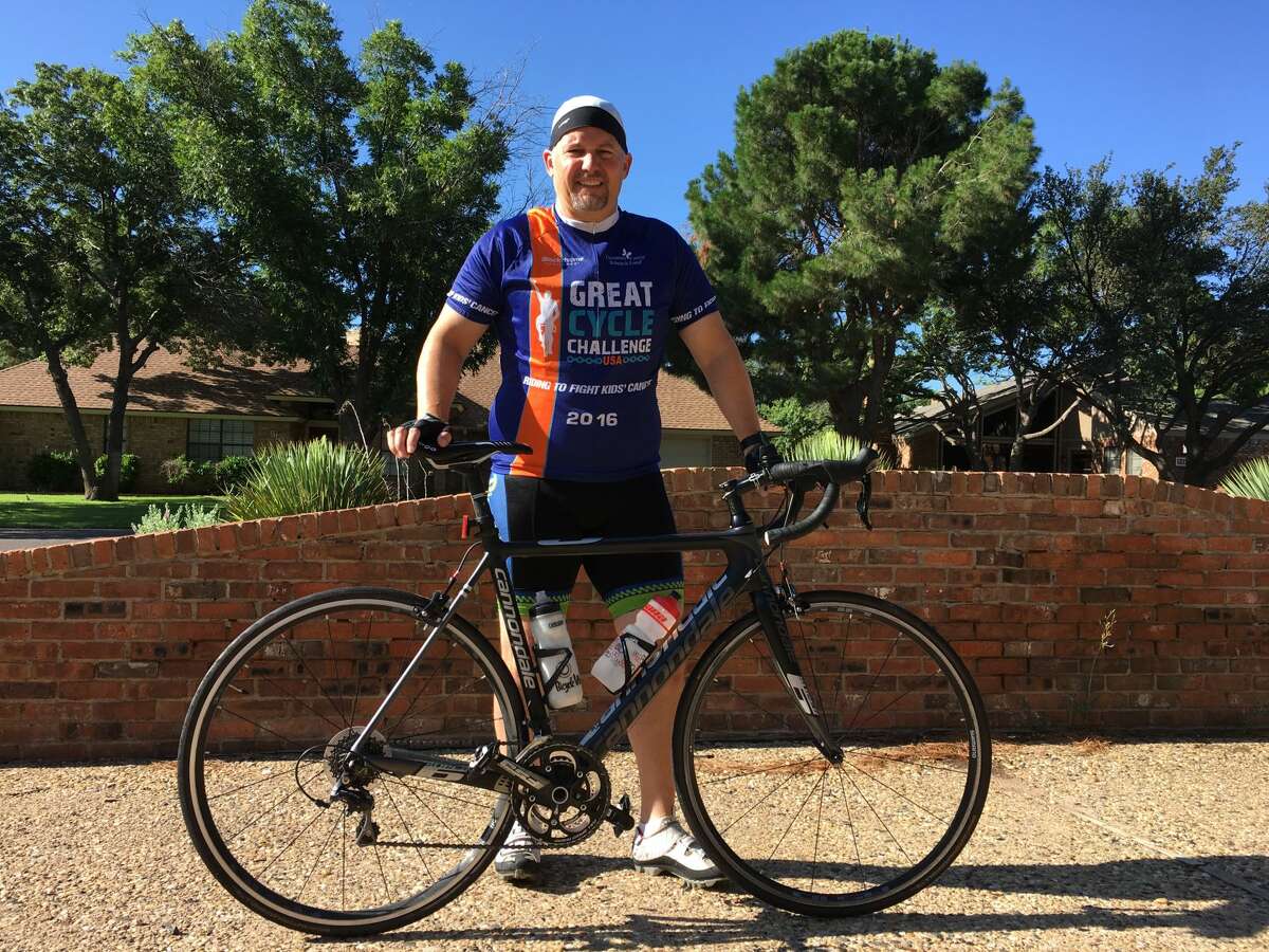 Midlander Randy Stolp participated in Great Cycle Challenge to raise finds for cancer research.