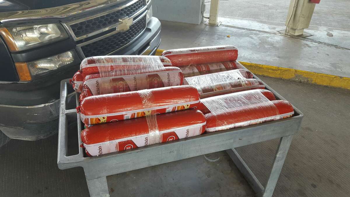 U.S. Customs and Border Protection Office of Field Operations Agriculture Specialists working at the El Paso area port of entry seized 14 rolls of Mexican bologna Thursday .Bologna is a prohibited product because it is made from pork and has the potential for introducing foreign animal diseases to the U.S. pork industry
