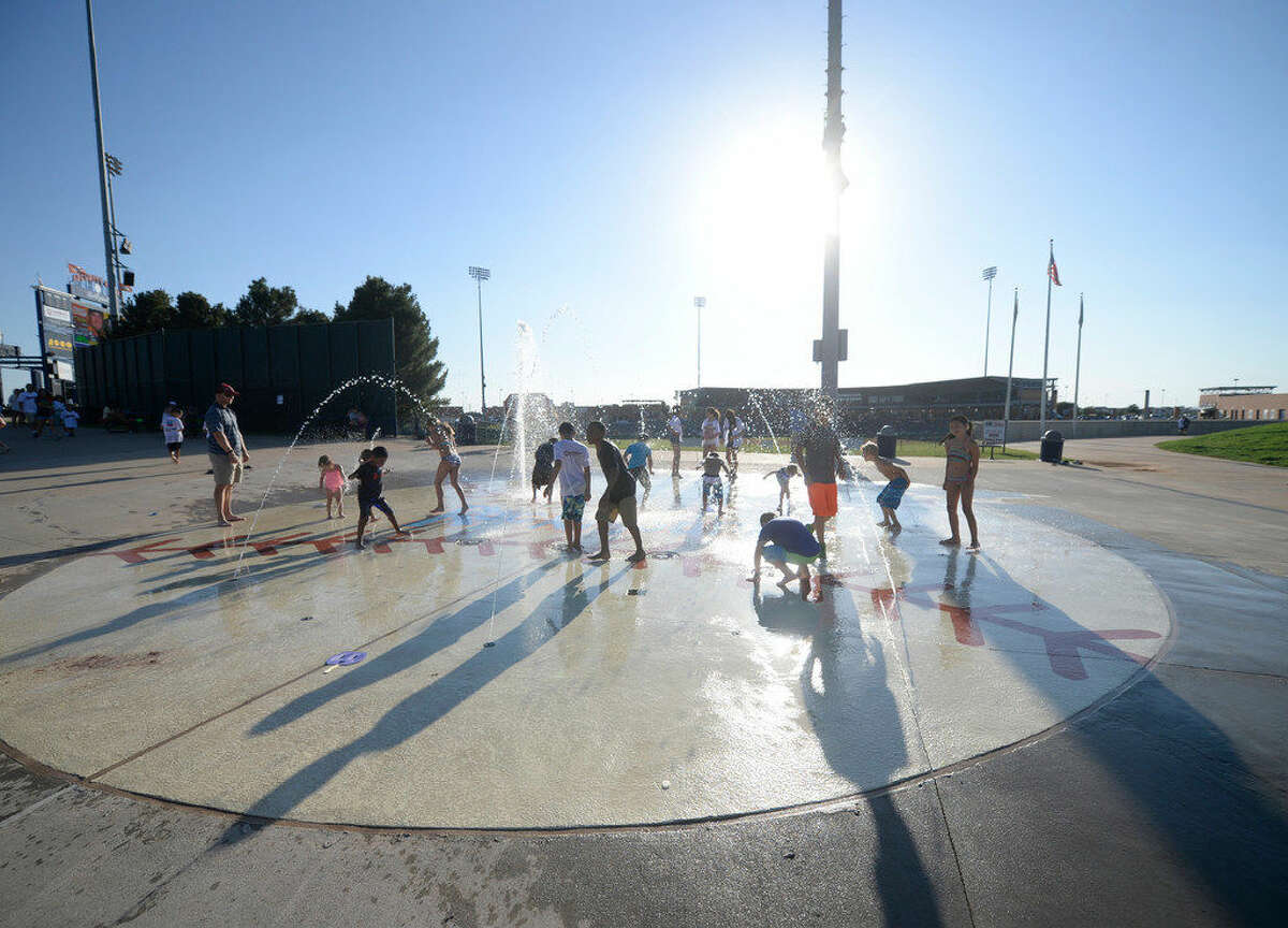The Splash Pad at Security Bank Ballpark during the RockHounds game against San Antonio on Friday, June 17, 2106. James Durbin/Reporter-Tele­gram