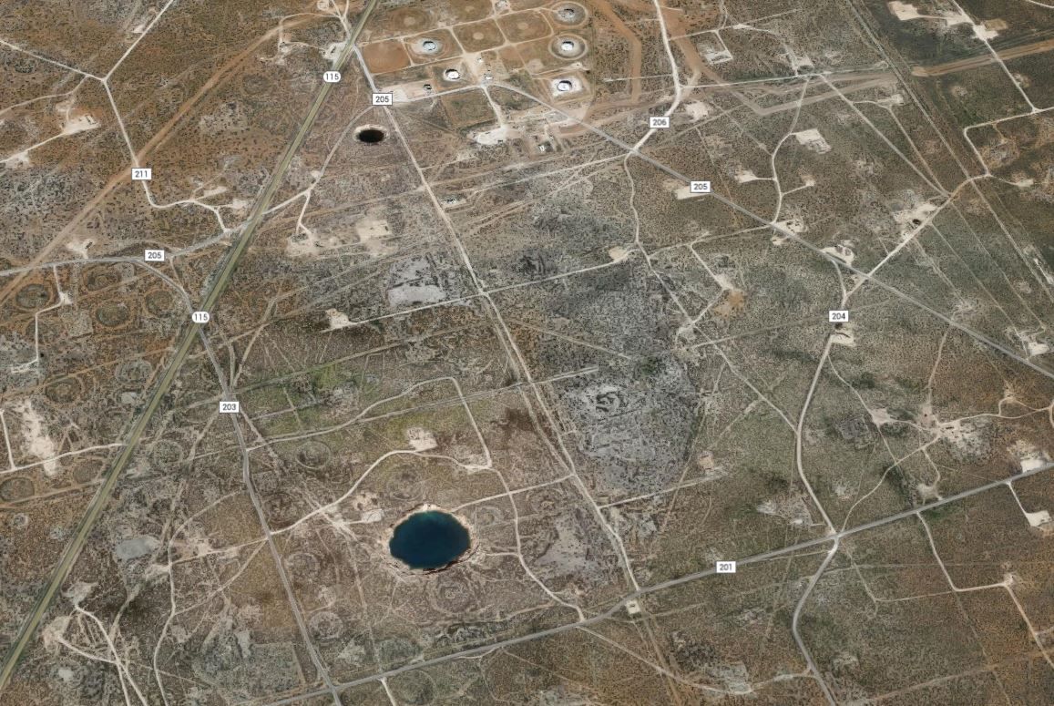 Two giant sinkholes in West Texas expanding, researchers say