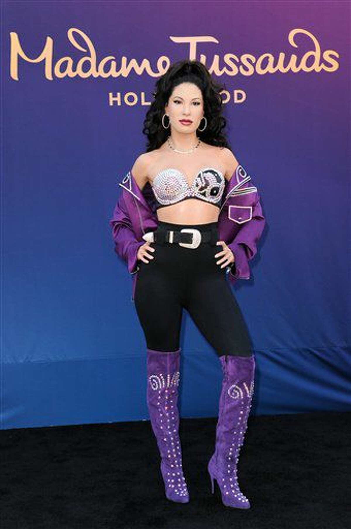 A wax figure of Selena Quintanilla is unveiled at Madame Tussauds Hollywood on Tuesday, Aug. 30, 2016, in Los Angeles. (Photo by Richard Shotwell/Invision/AP)