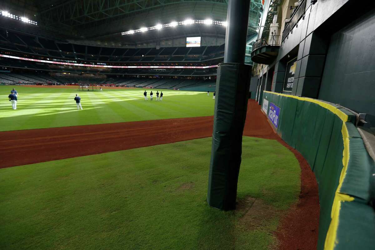 Tal's Hill in the center field, will be going away after this season at Minute Maid Park, Thursday, Sept. 22, 2016 in Houston. ( Karen Warren / Houston Chronicle )