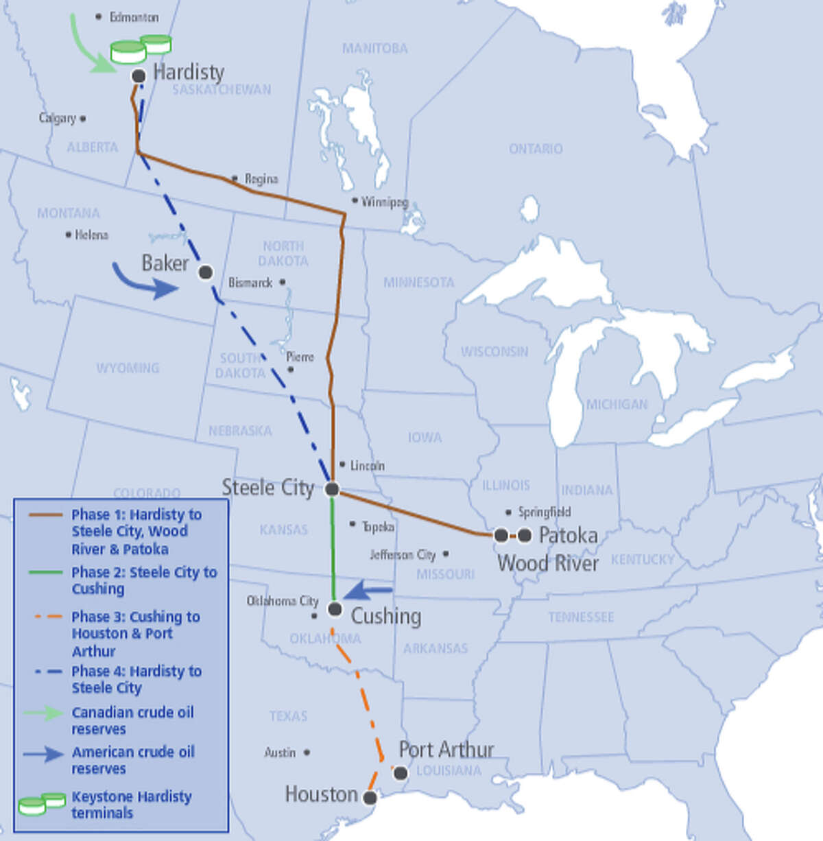 The proposed TransCanada Keystone XL pipeline