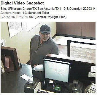 SAPD searching for Chase bank robber