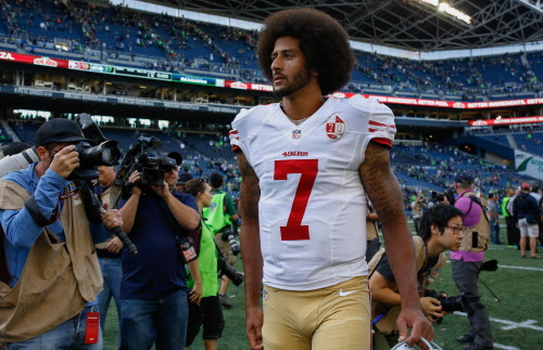 Best NFL Costume? Lil' Kaepernick. #HappyHalloween