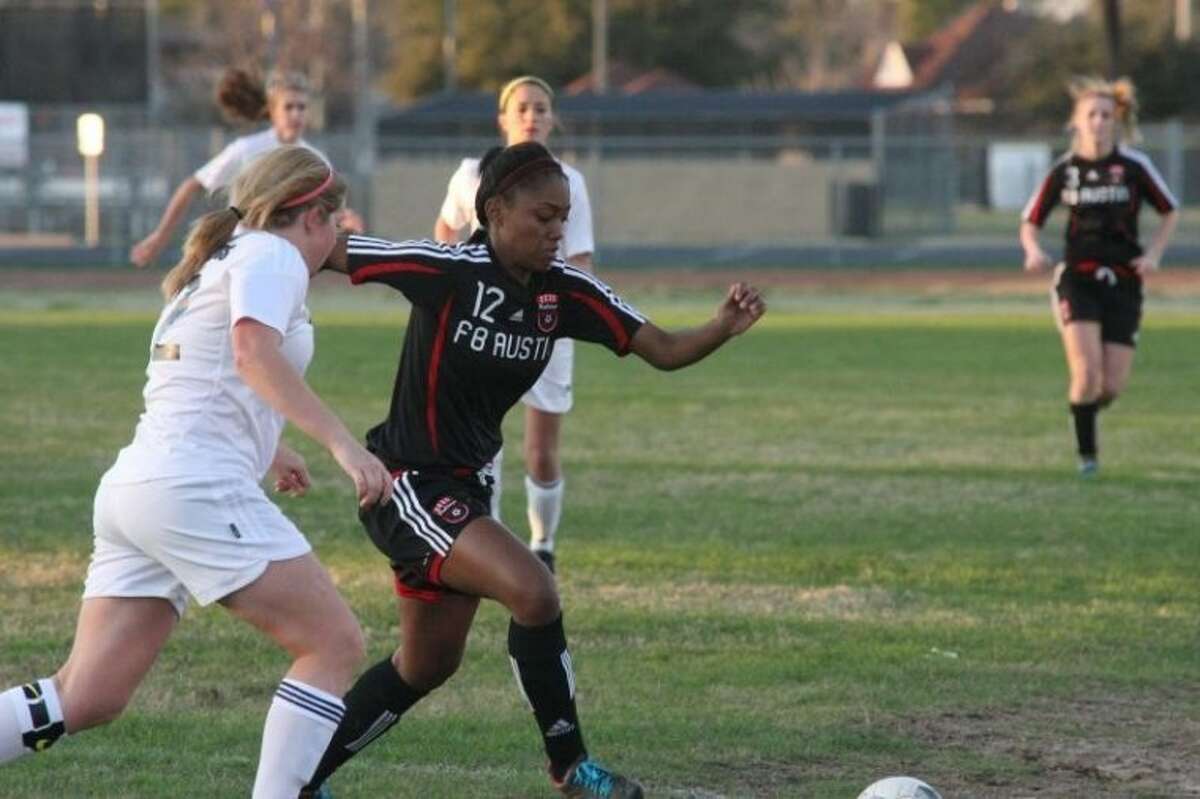 Eileen Saa (12) has scored six goals for the Austin girls soccer team this season.