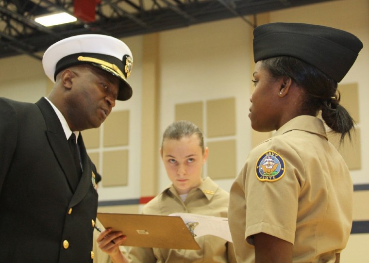 Dawson High School NJROTC passes inspection with flying colors