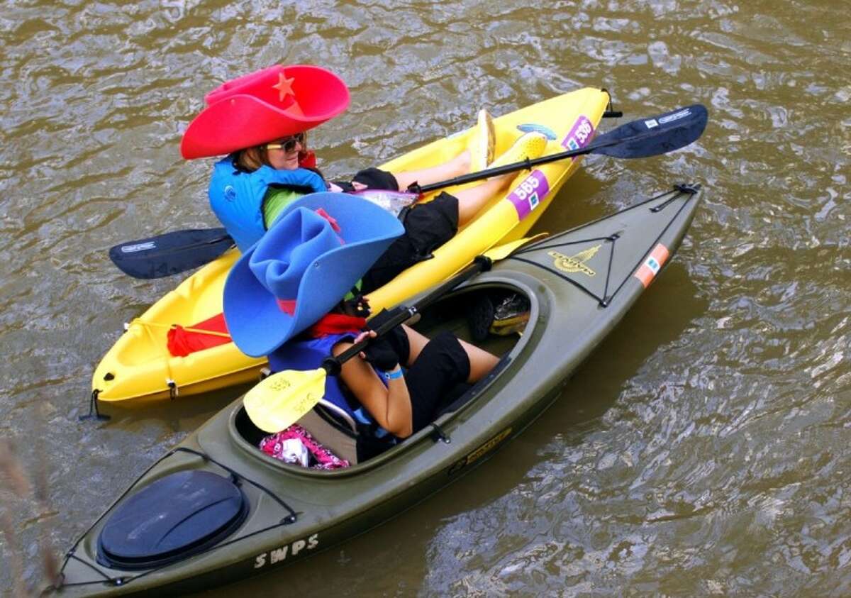 Rowing down the river