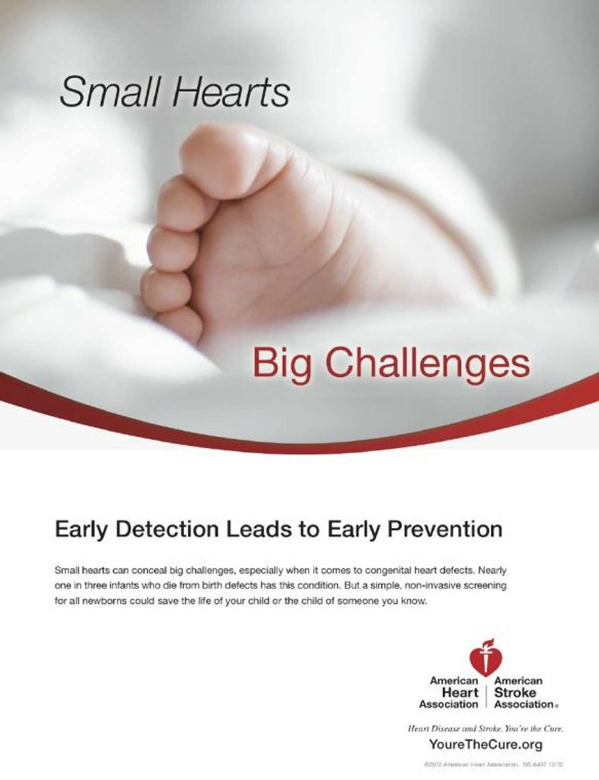 Congenital heart defects are currently the No. 1 killer of infants with birth defects. Pulse Oximetry is a non-invasive test that involves a small probe being attached to an infant’s toe that estimates the percentage of hemoglobin in blood that is saturated with oxygen.
