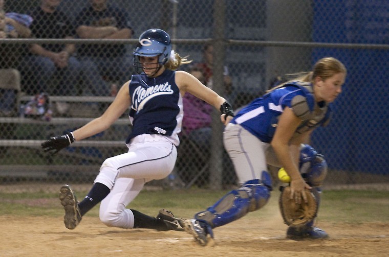SOFTBALL Clutch hits help Clements get even with Elkins