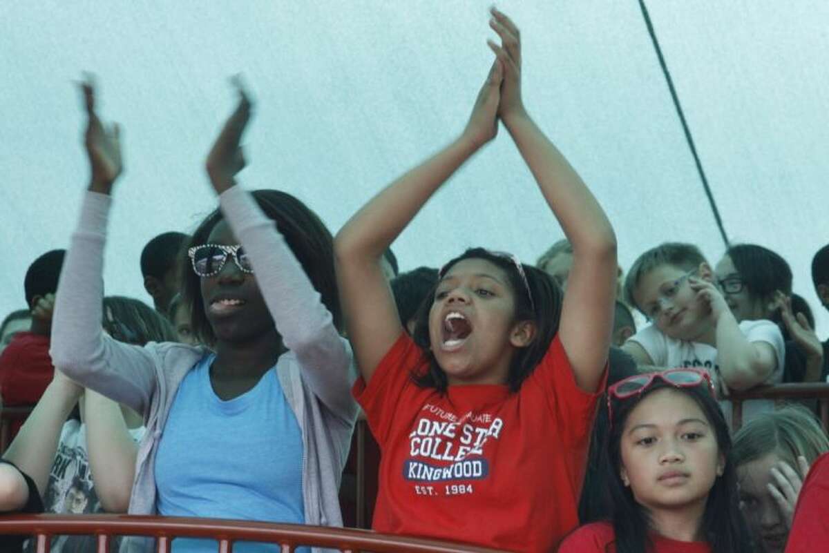 Timbers has shade The elementary school celebrates the addition over
