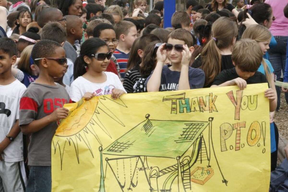 Timbers has shade The elementary school celebrates the addition over