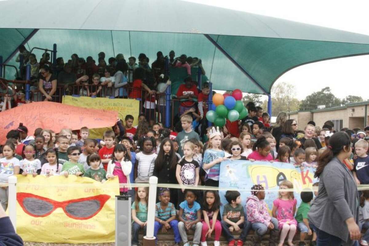 Timbers has shade The elementary school celebrates the addition over