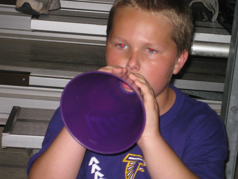 Jersey Village Baseball fan is little, but loud