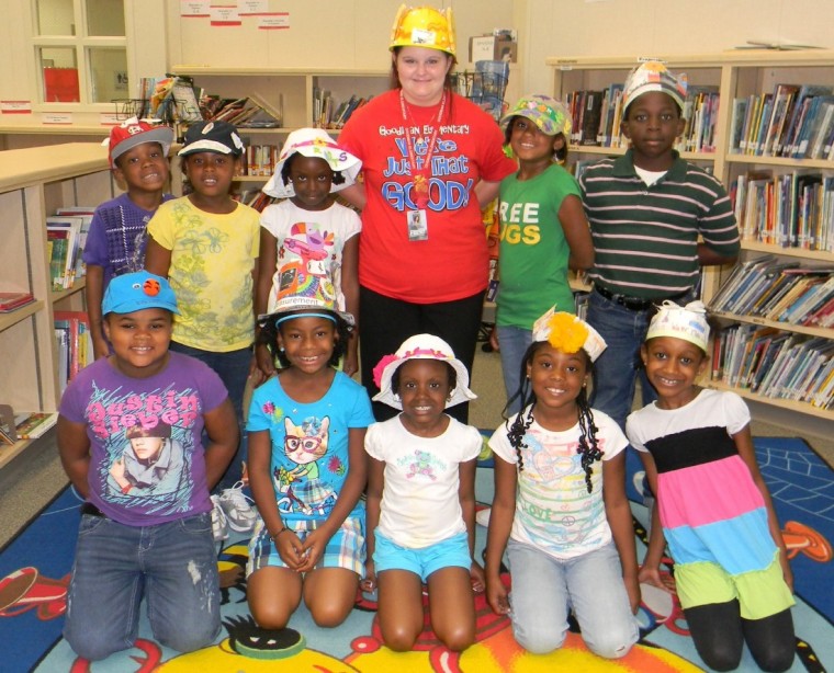 Artsy caps promote science at Goodman Elementary School