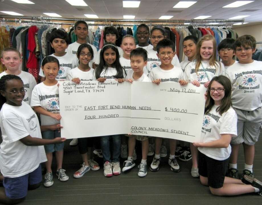Colony Meadows Elementary School’s student council supports school