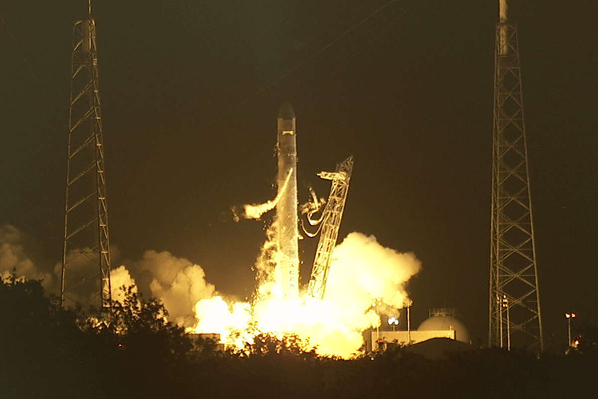 Space X launches first mission to the International Space Station
