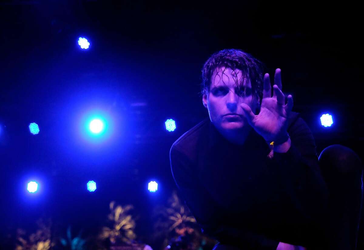 Singer George Clarke of Deafheaven performs onstage during day 3 of the 2016 Coachella Valley Music & Arts Festival.