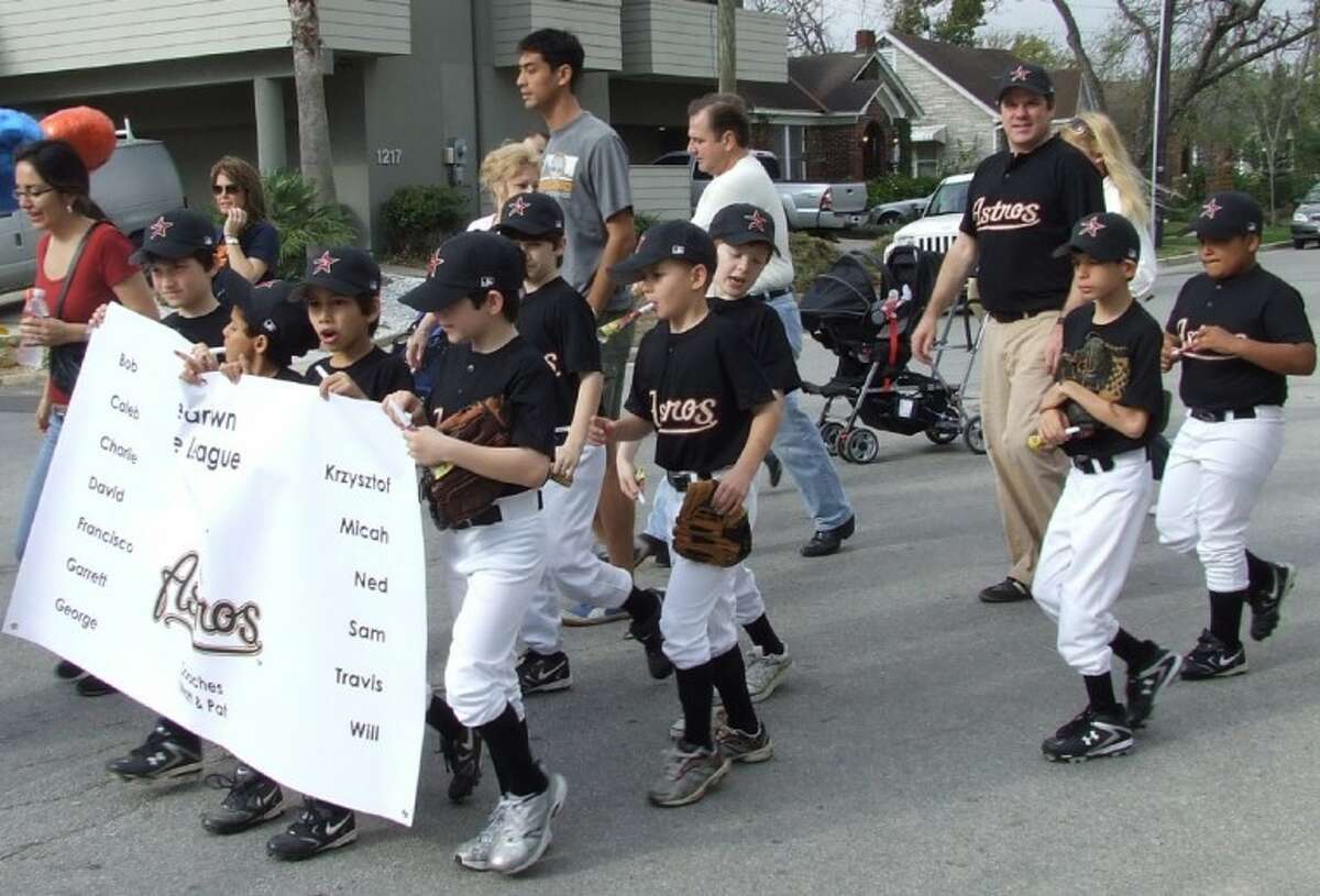 A scene from the 2010 Neartown Little League opening day parade.