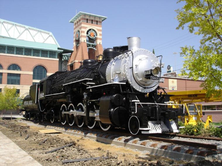 Sp 982 Rear Southern Pacific 982 Steam Engine gifted to the Nau Center for Texas ...