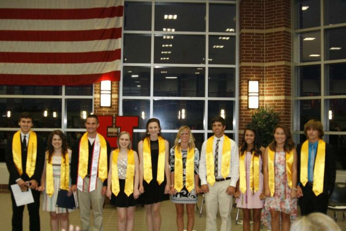 Hargrave High School recognizes the top 10 students of the 2013