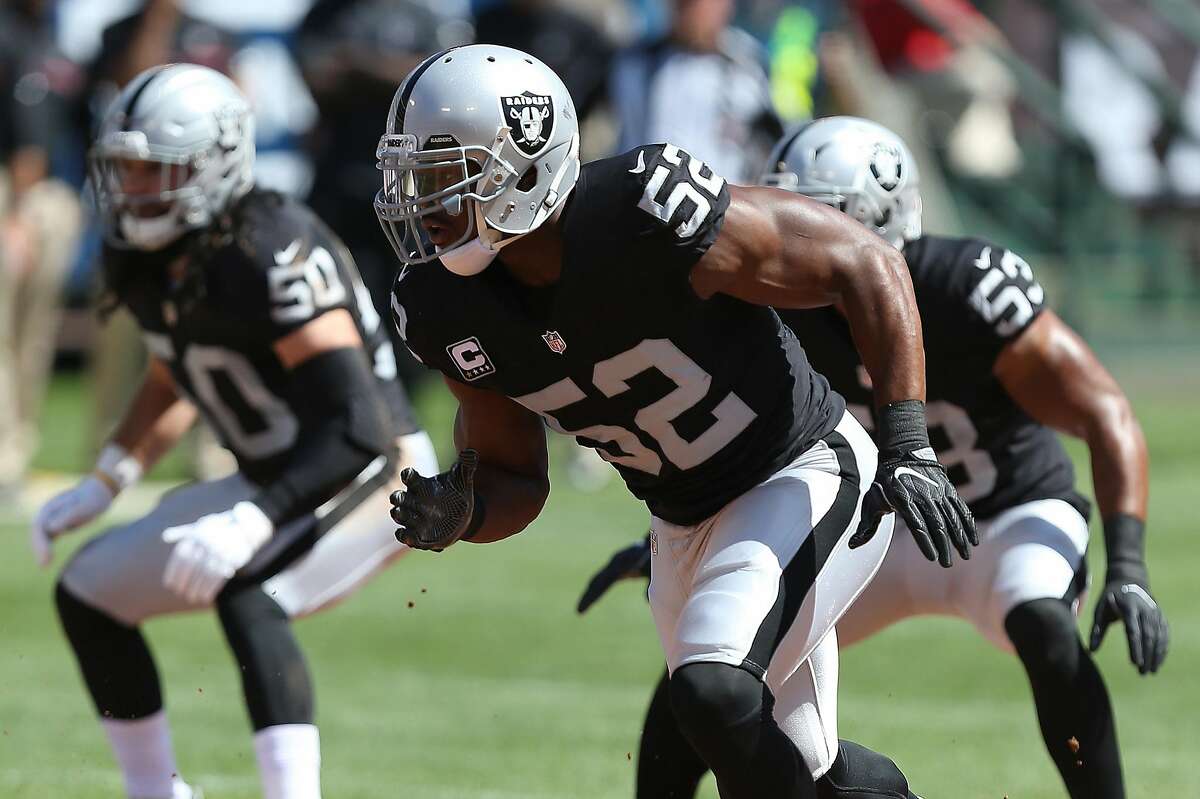 Raiders say Khalil Mack OK despite absence of sacks