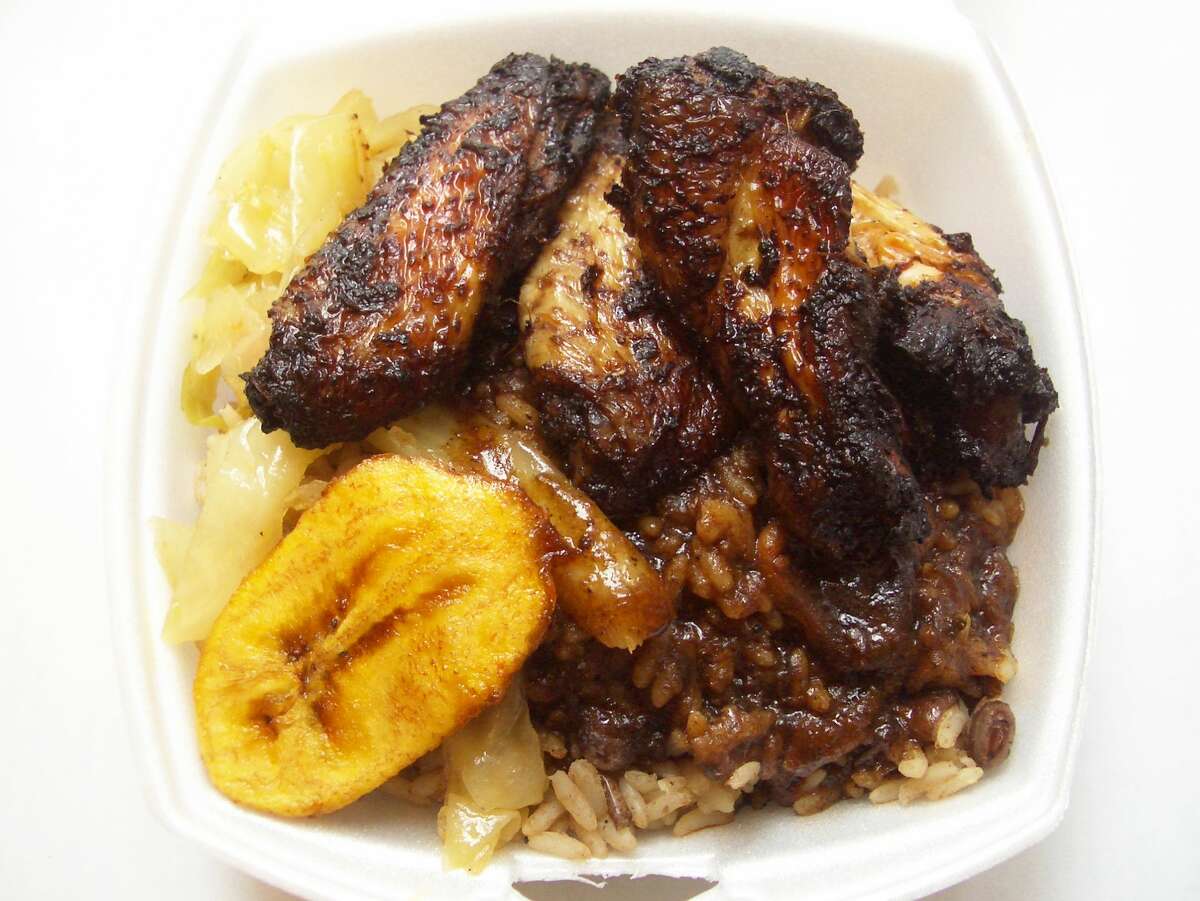 Jerk Chicken Wings with Golden Krust.